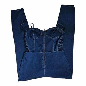 Junior’s Material Girl Cutout Jumpsuit Size M